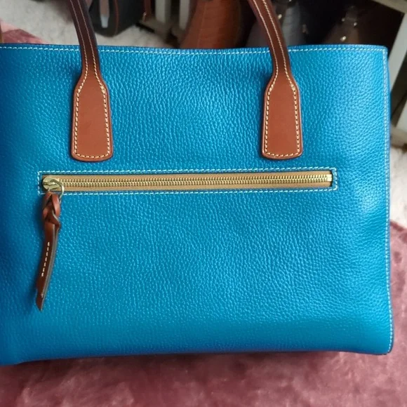 NWTs Dooney And Bourke Pebble Grain Small Ashton Tote On The Color Persian π΅π - Picture 4 of 11